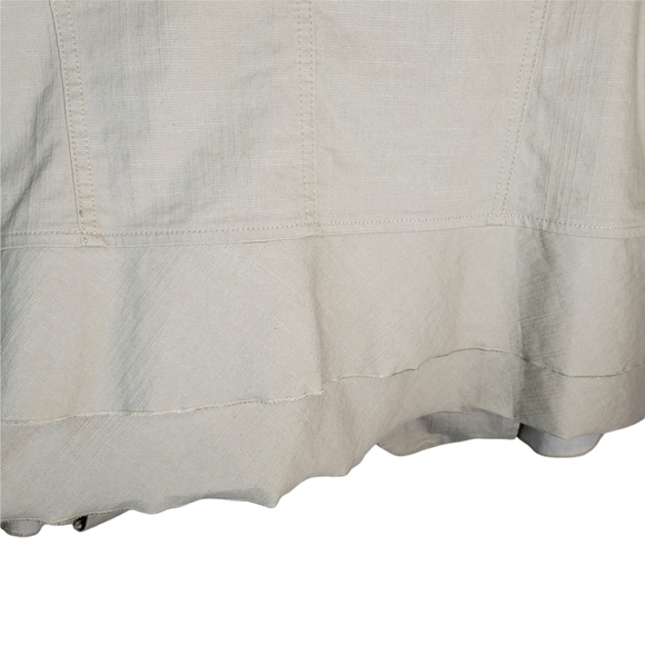 Roz & Ali tan cropped 3/4 sleeve open front blazer Size 1X - Picture 5 of 10